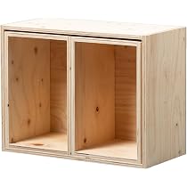 Amazon｜イエノLabo. シェルフボックス3 ナチュラル 3点セット (L